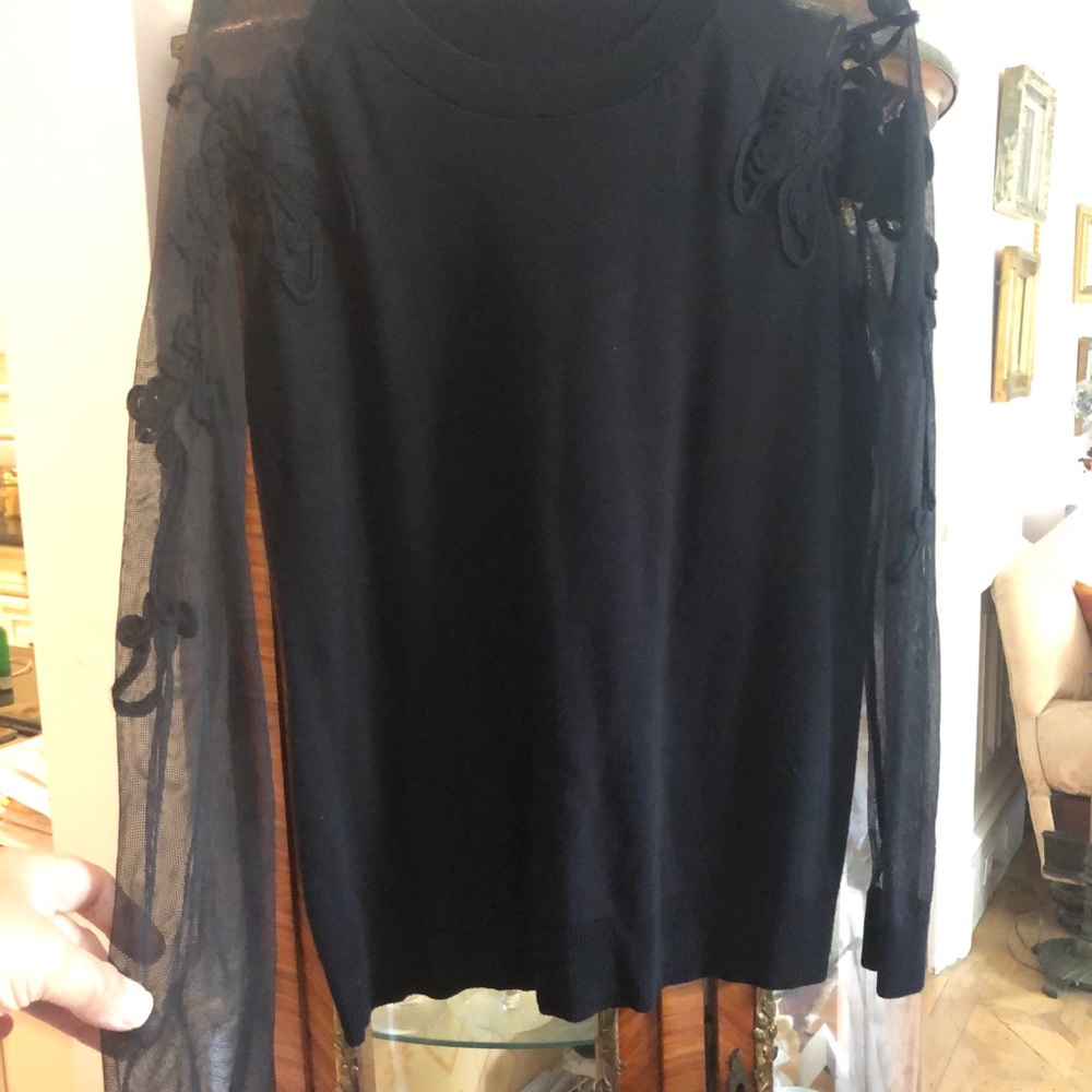 Beautiful wool and lace top